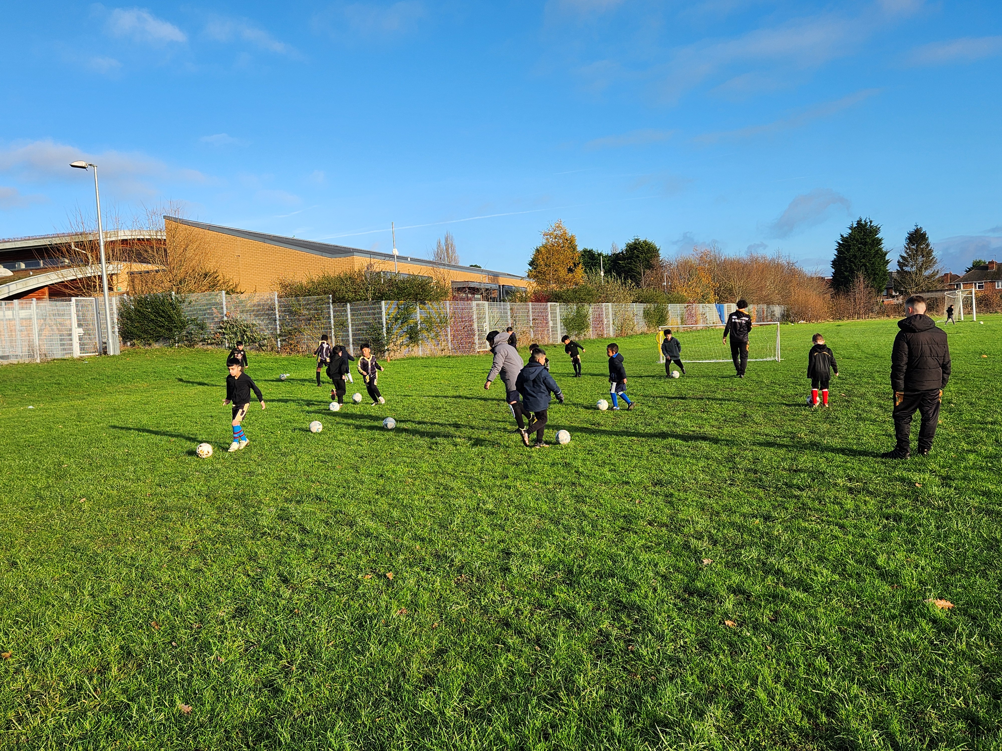 Players in action during a match